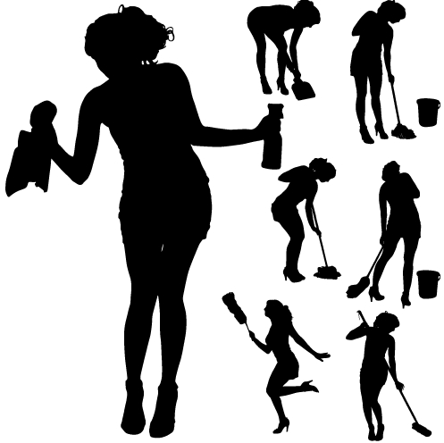 14 Woman Cleaning Vector Images - Cleaning Lady Vector Art, Vector ...