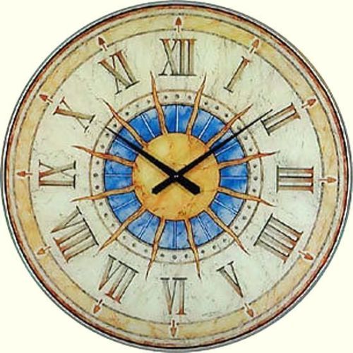 Hettich Uhren Very exclusive processed Wohndesign clock sun motif ...