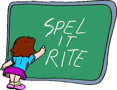 Spelling rules clipart