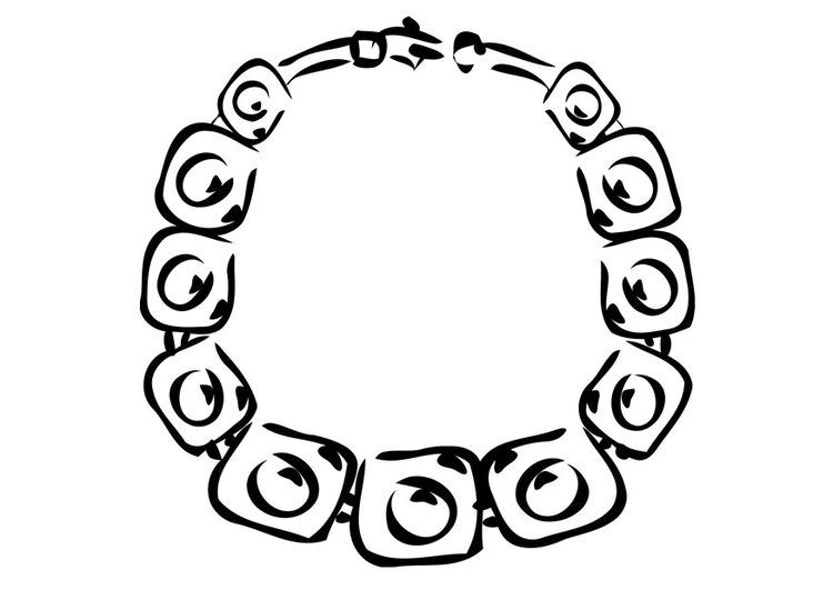 Coloring page necklace - img 19356.