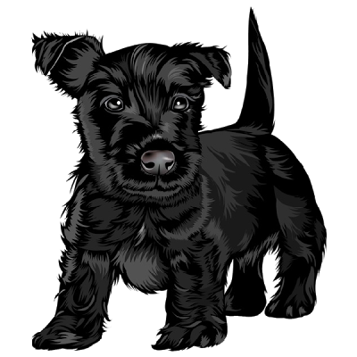 Black Dog Clipart