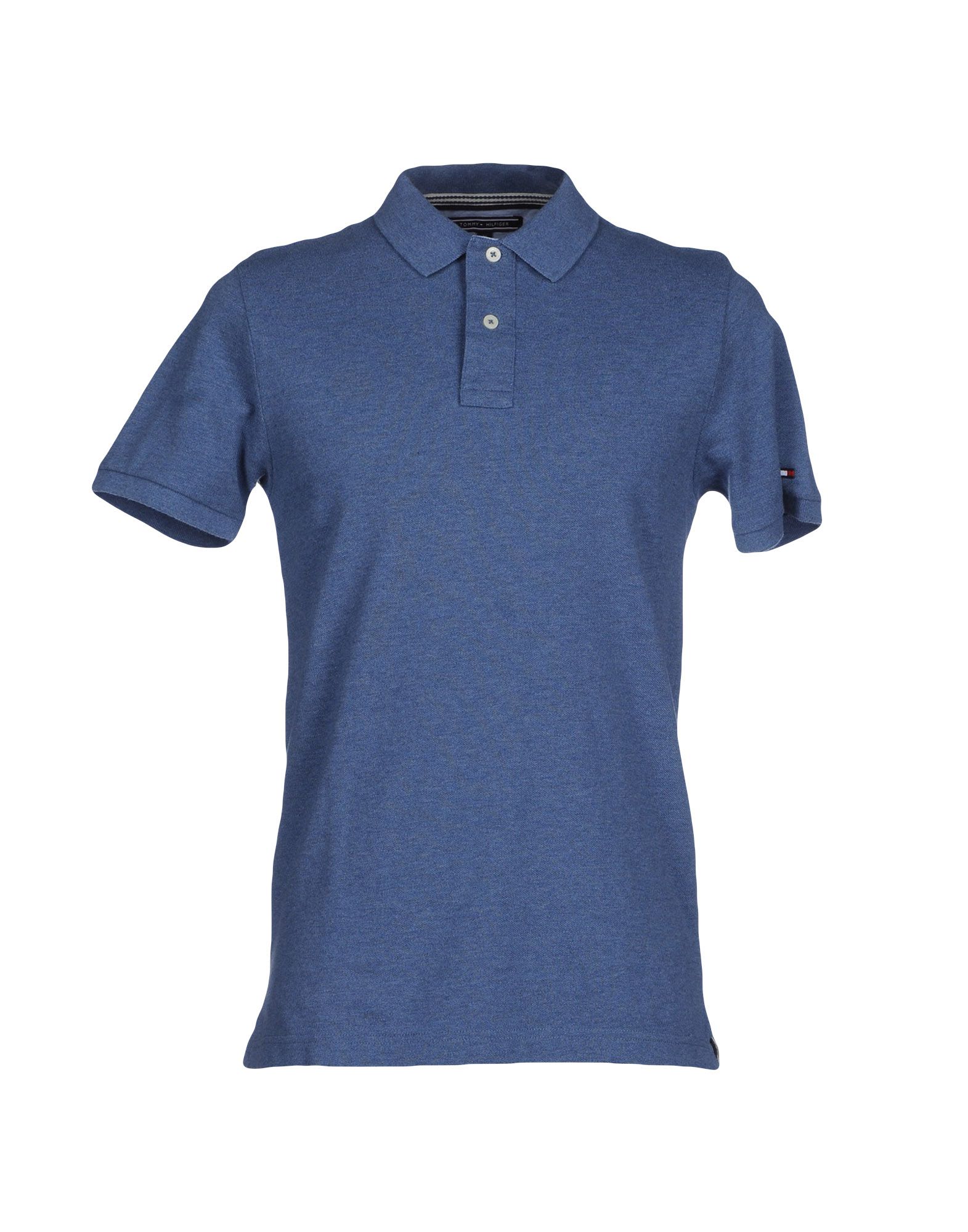 TOMMY HILFIGER Polo shirt Dark blue men T-Shirts and Tops ...