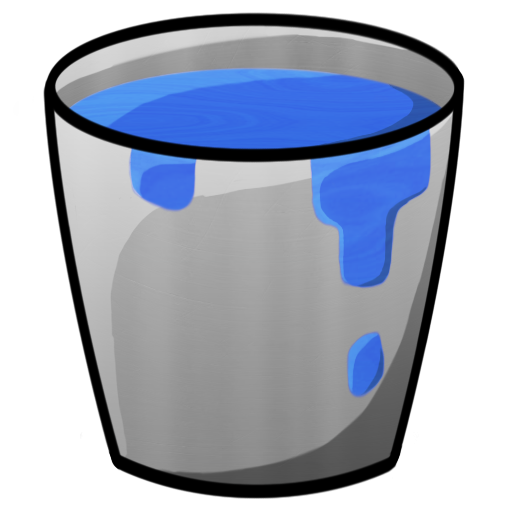 Clipart of bucket of water