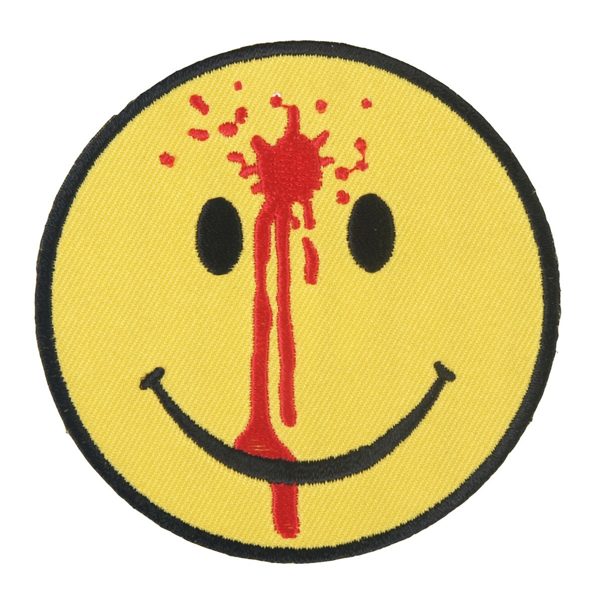 Hot Leathers Smiley Face Bullet Hole Embroidered Patch