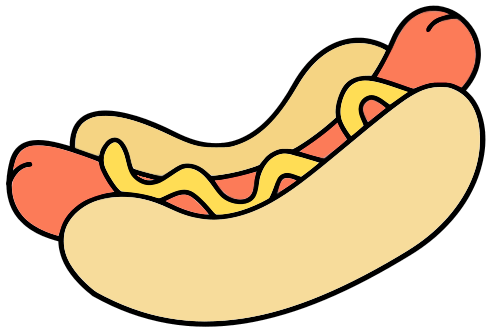 Free Hot Dog Clipart, 1 page of Public Domain Clip Art