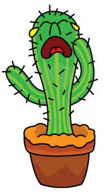 How to Draw a Cactus, a Plant, Easy Step-by-Step Drawing Tutorial