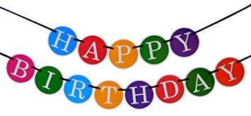 Amazon.com: Happy Birthday Banner - Birthday Decorations - Premium ...