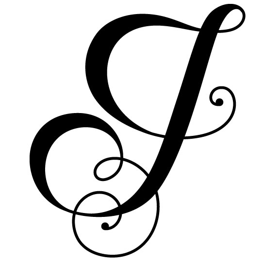 J Monogram Clipart