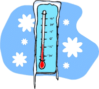 Cold thermometer clip art