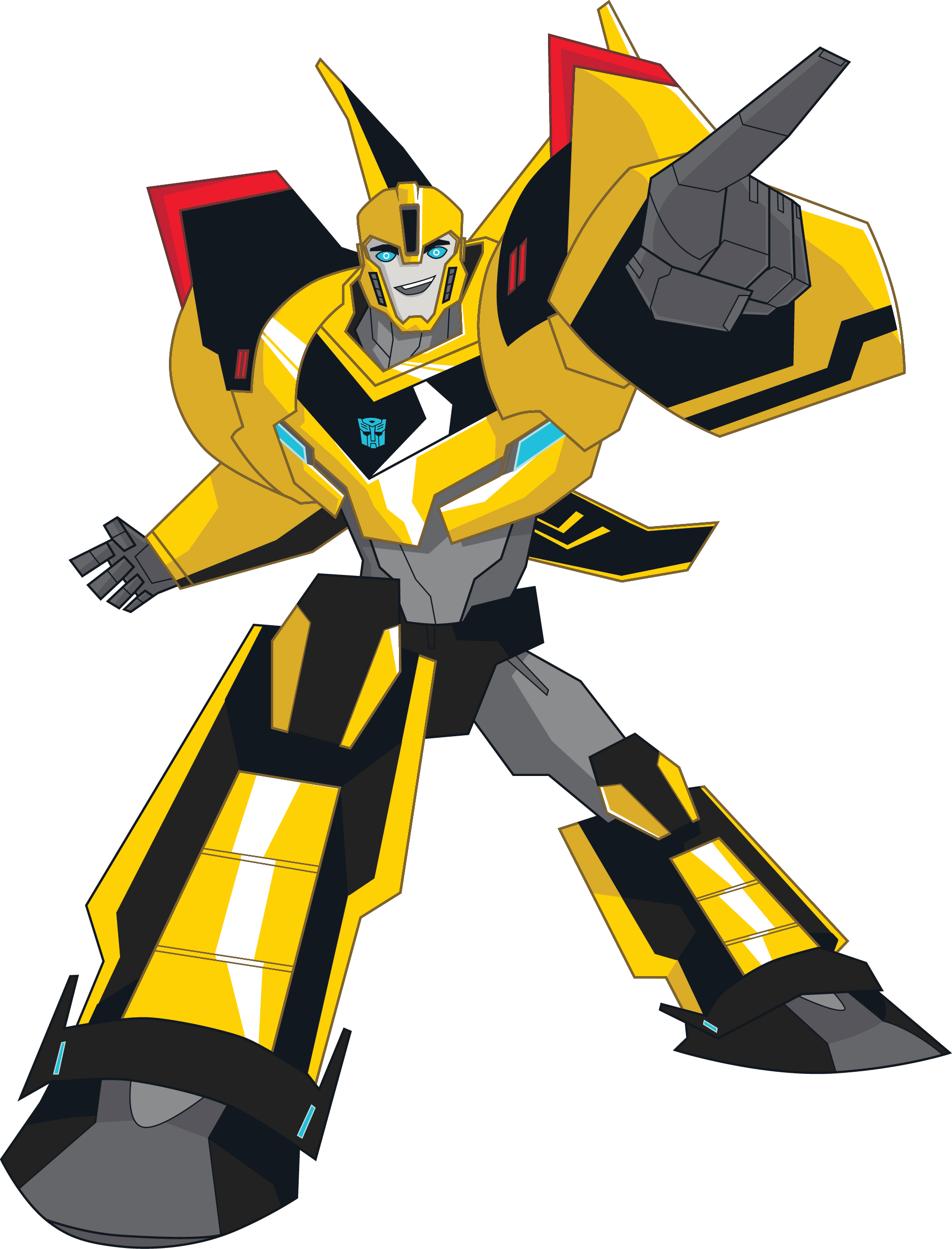 Optimus prime and bumble bee clipart
