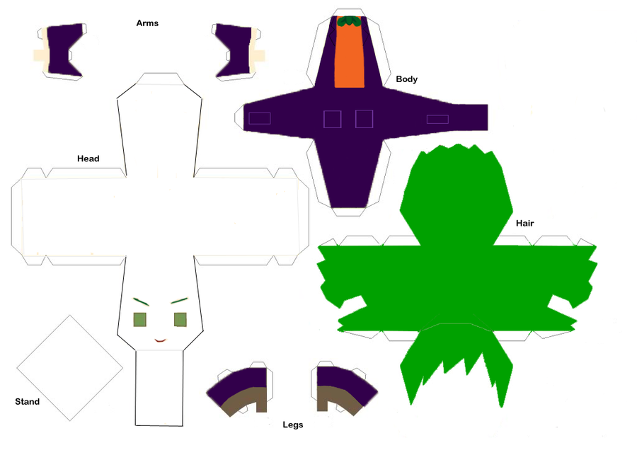 Joker Paper Doll Template by ChibiAddict on DeviantArt