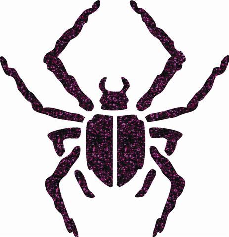 Spider 02 glitter tattoo stencil | glitterify.