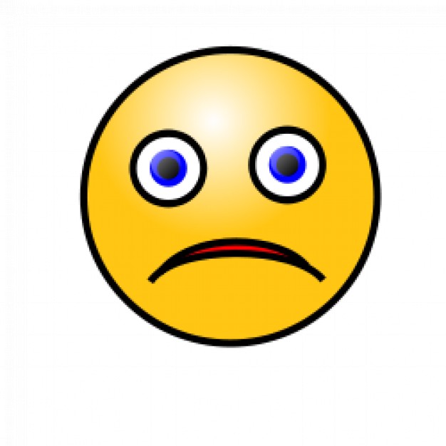 Emoticons: Sad face | Download free Vector