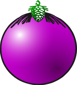 Purple Bauble clip art - vector clip art online, royalty free ...