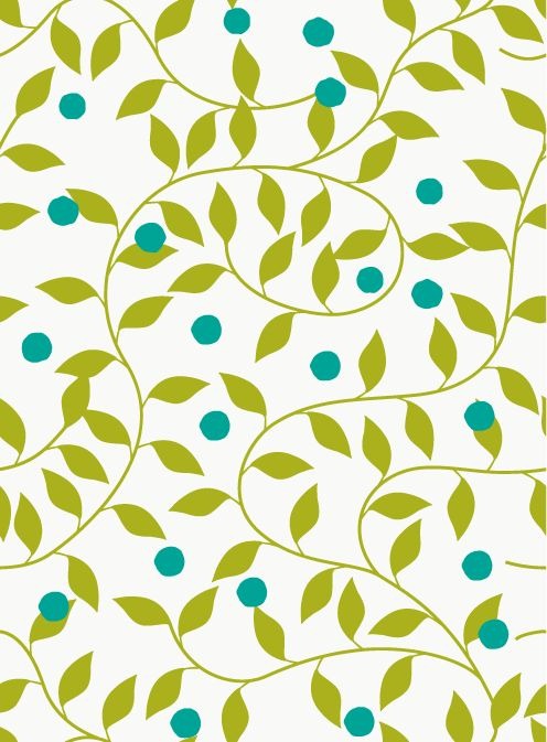 Seamless Green Floral Pattern Vector Background | Free Vector ...