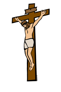 Free LDS Christ on Cross 1 Clipart