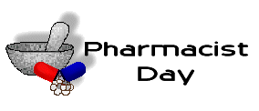 Medical clip art of Pharmacist Day titles with pestle and bowl and ...