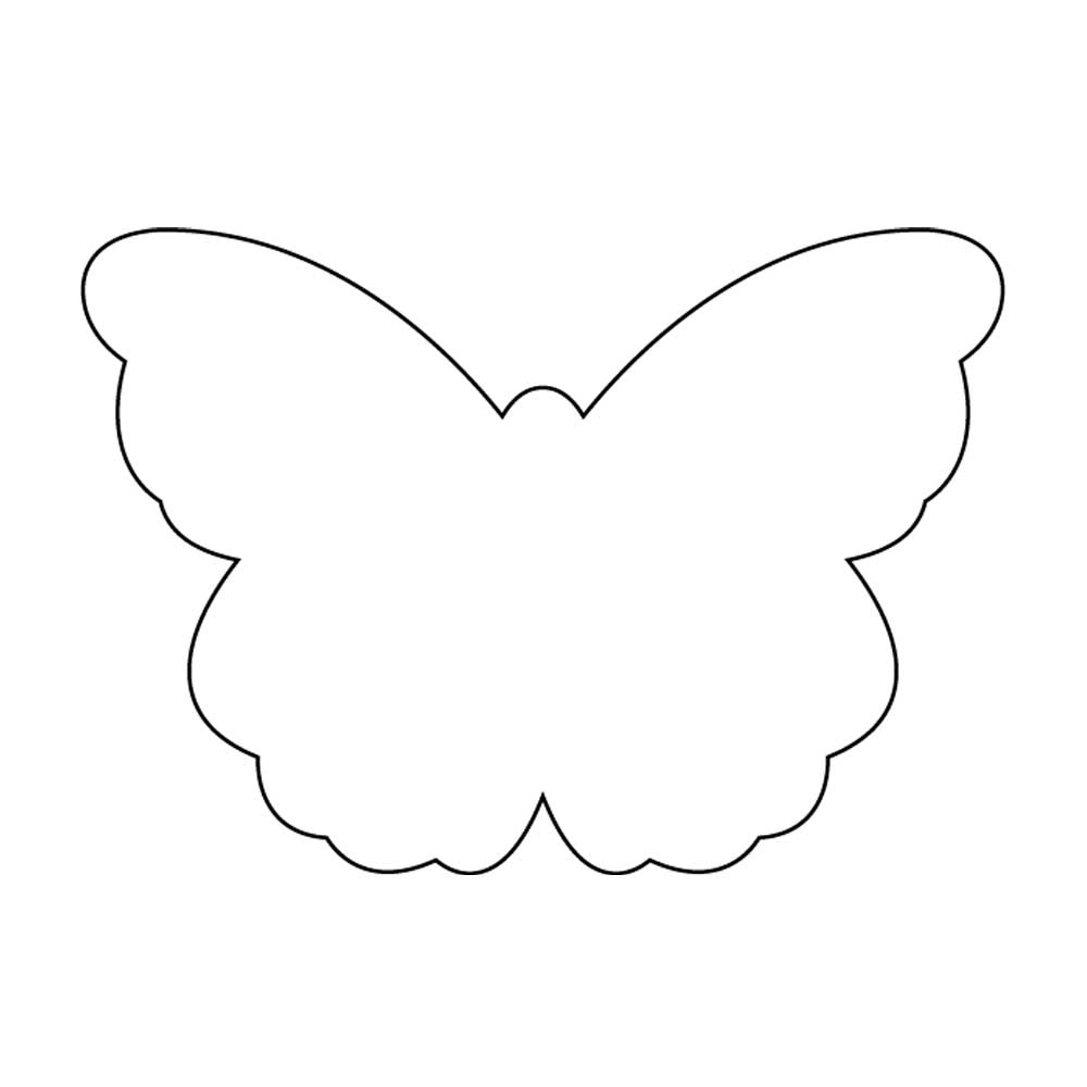 Butterfly Outline Card Using Template ...