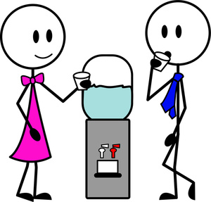 Office Cartoon Clipart Image - Office Workers Hanging Out Around ...