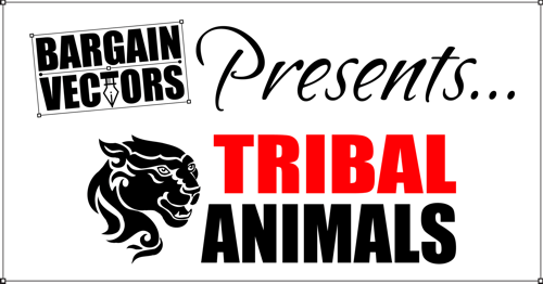 Tribal Animals Clipart Vinyl Cutter Plotter Vector CD