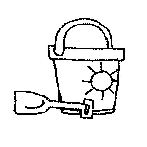 Bucket Black And White Clipart