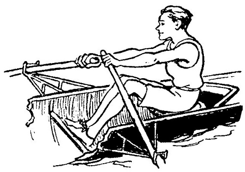 Male Rower Sculls BW Clipart - a photo on Flickriver