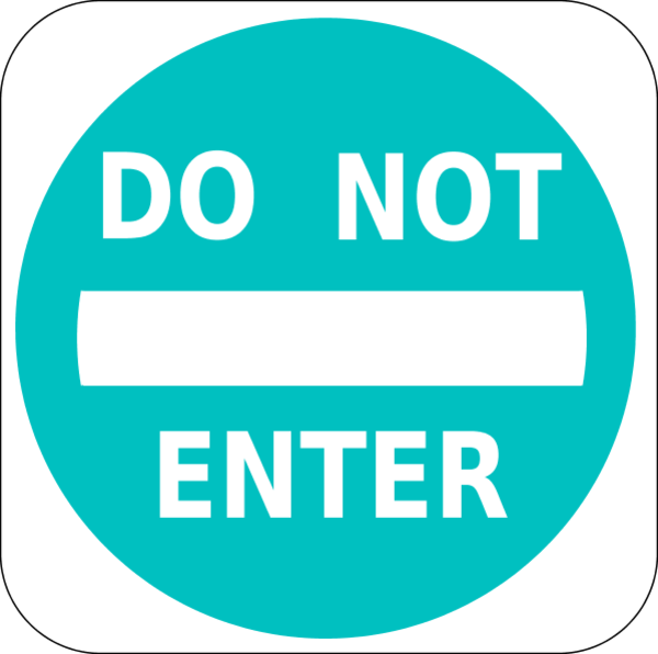 Do Not Enter Sign - vector Clip Art