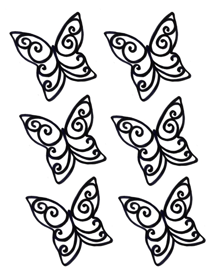 Chocolate Butterfly Template ClipArt Best