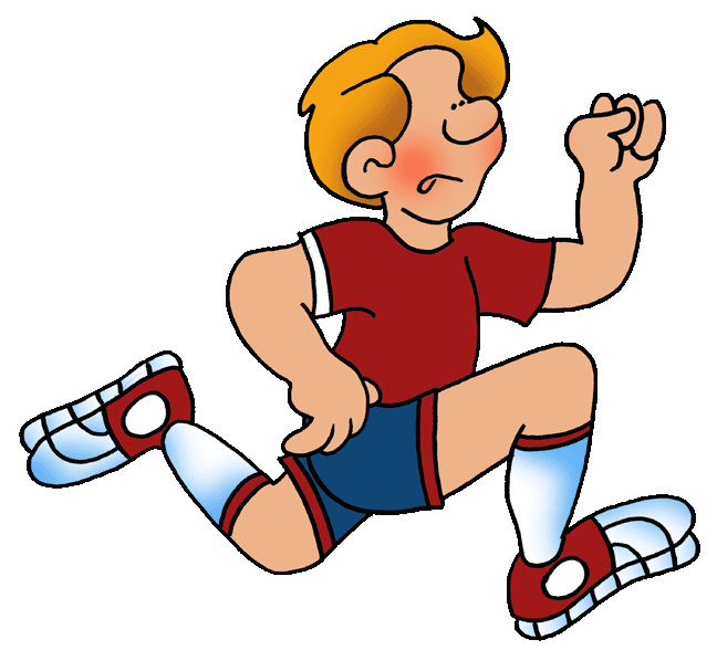 Student running clipart