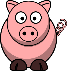 Pink Pig Cartoon