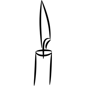 Candle Black And White Clipart