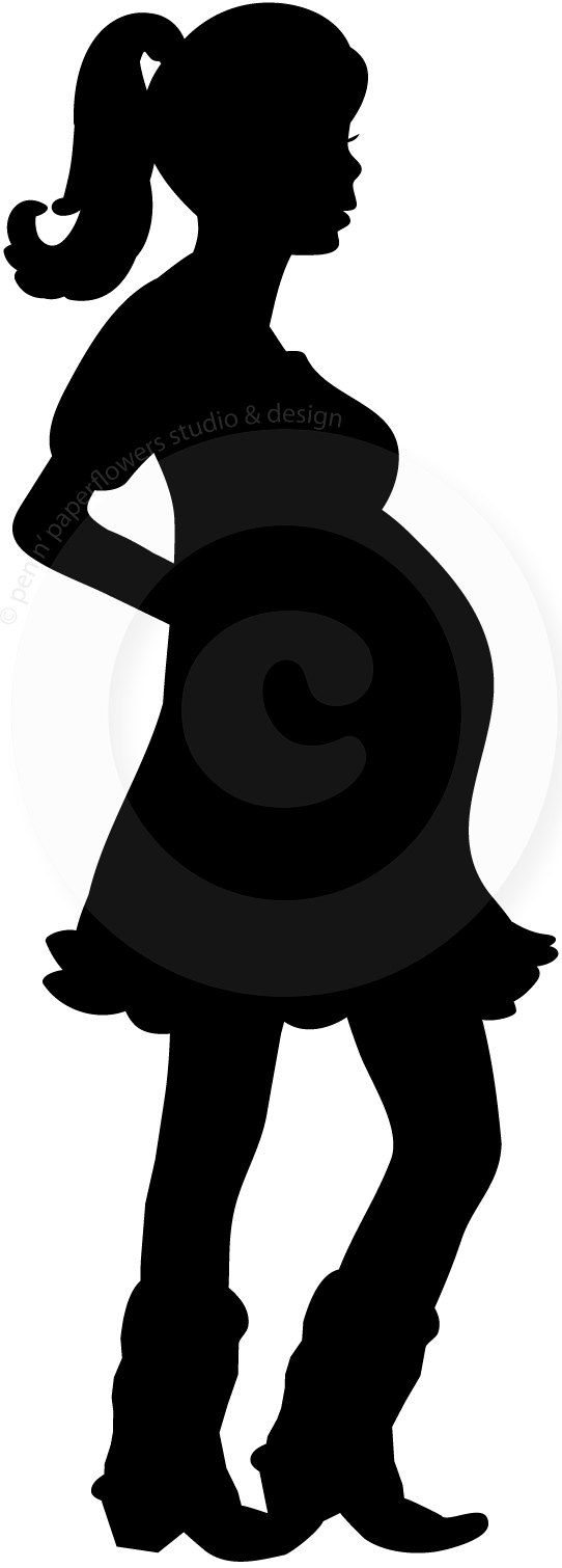 Free clipart pregnant woman silhouette