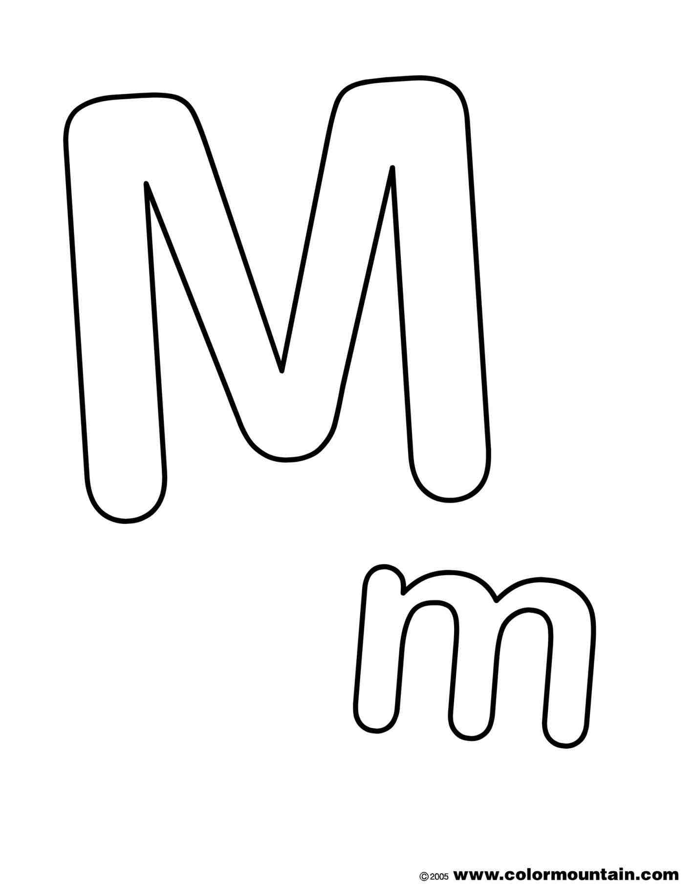 bubble letter m