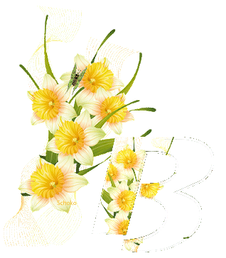 Animated Alphabet Blooms Flowers Page One