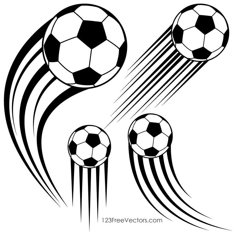 Soccer Ball in Motion Clipart | 123Freevectors