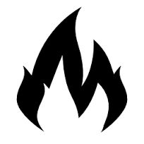 Clipart flames black and white - ClipartFox