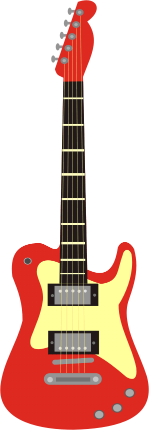 Red Guitar Clipart - ClipArt Best