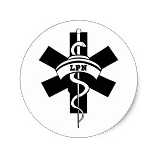 Nursing Symbol Stickers | Zazzle