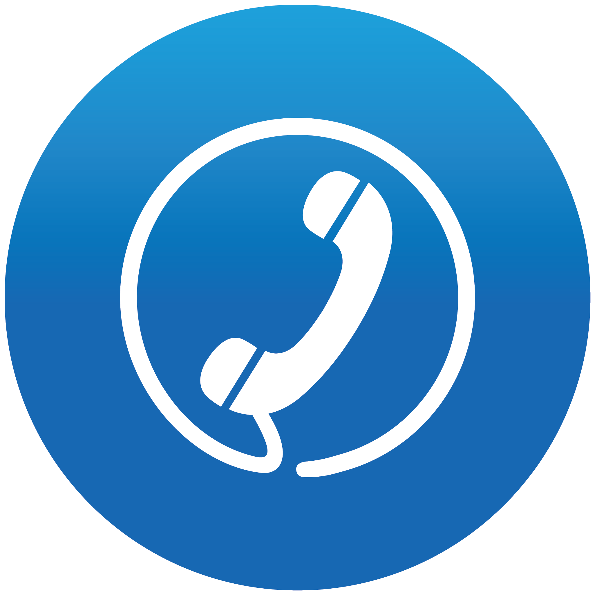 Telephone icon blue gradient #3616 - Free Icons and PNG Backgrounds