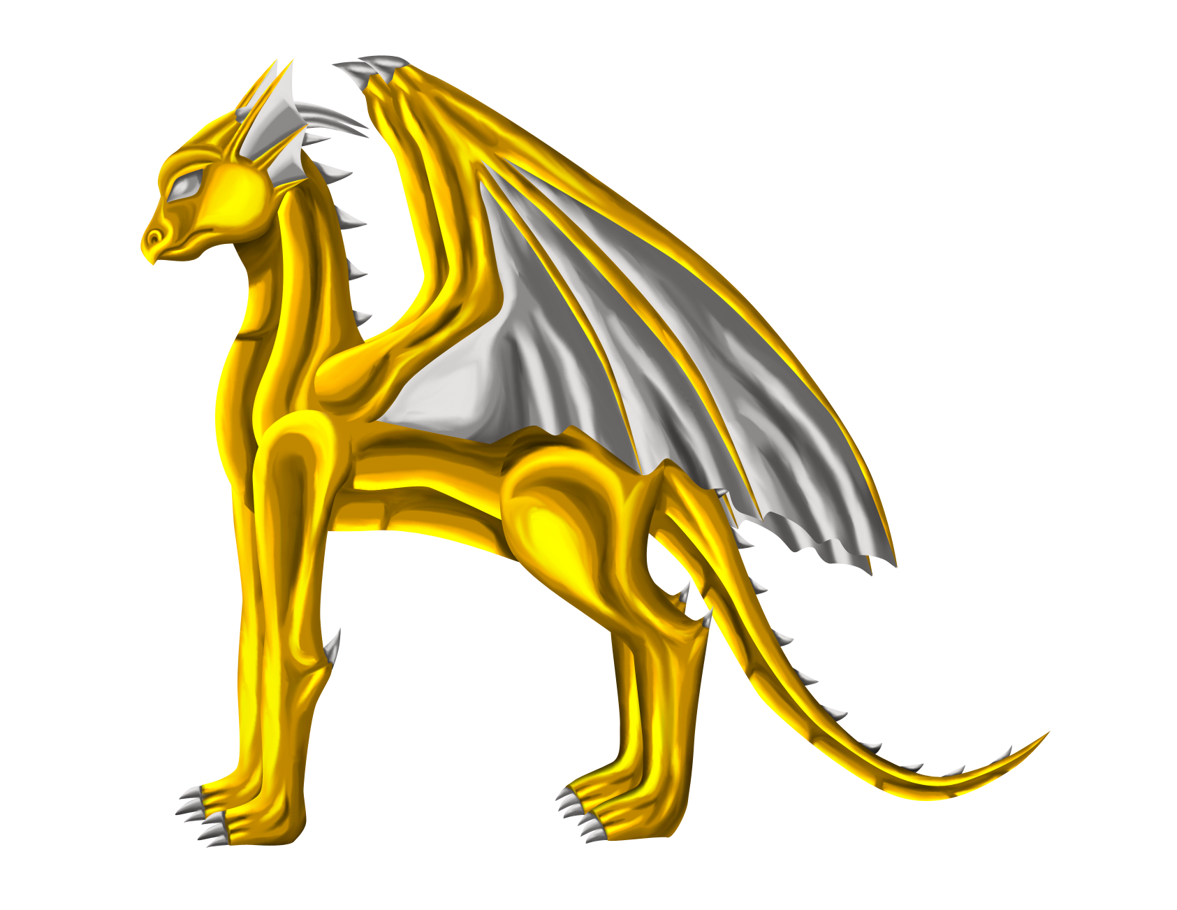 Gold Dragon by Linesa on DeviantArt