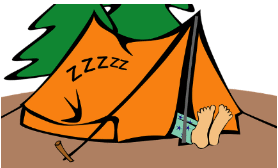 Cliparts camping et tente, clipart camping