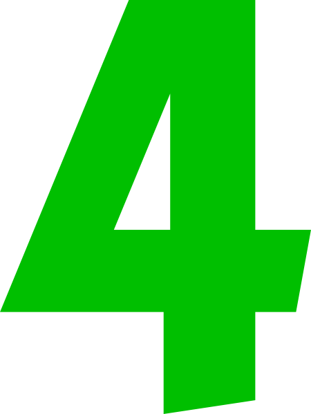 Number 4 free clipart