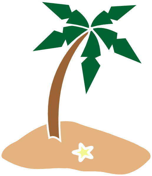 Palm Tree Beach Clip Art – Clipart Free Download