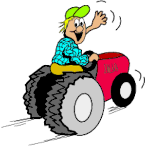 Free farm tractor clipart