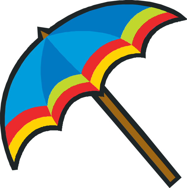 Umbrella beach clipart