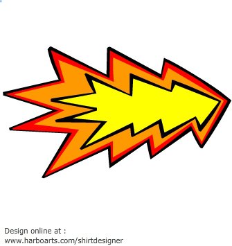 Rocket fire clipart