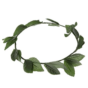 Amazon.com: Green Leaf Roman Greek Goddess Laurel Wreath Fancy ...