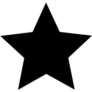 Solid Black Star Clipart - Free Clipart Images