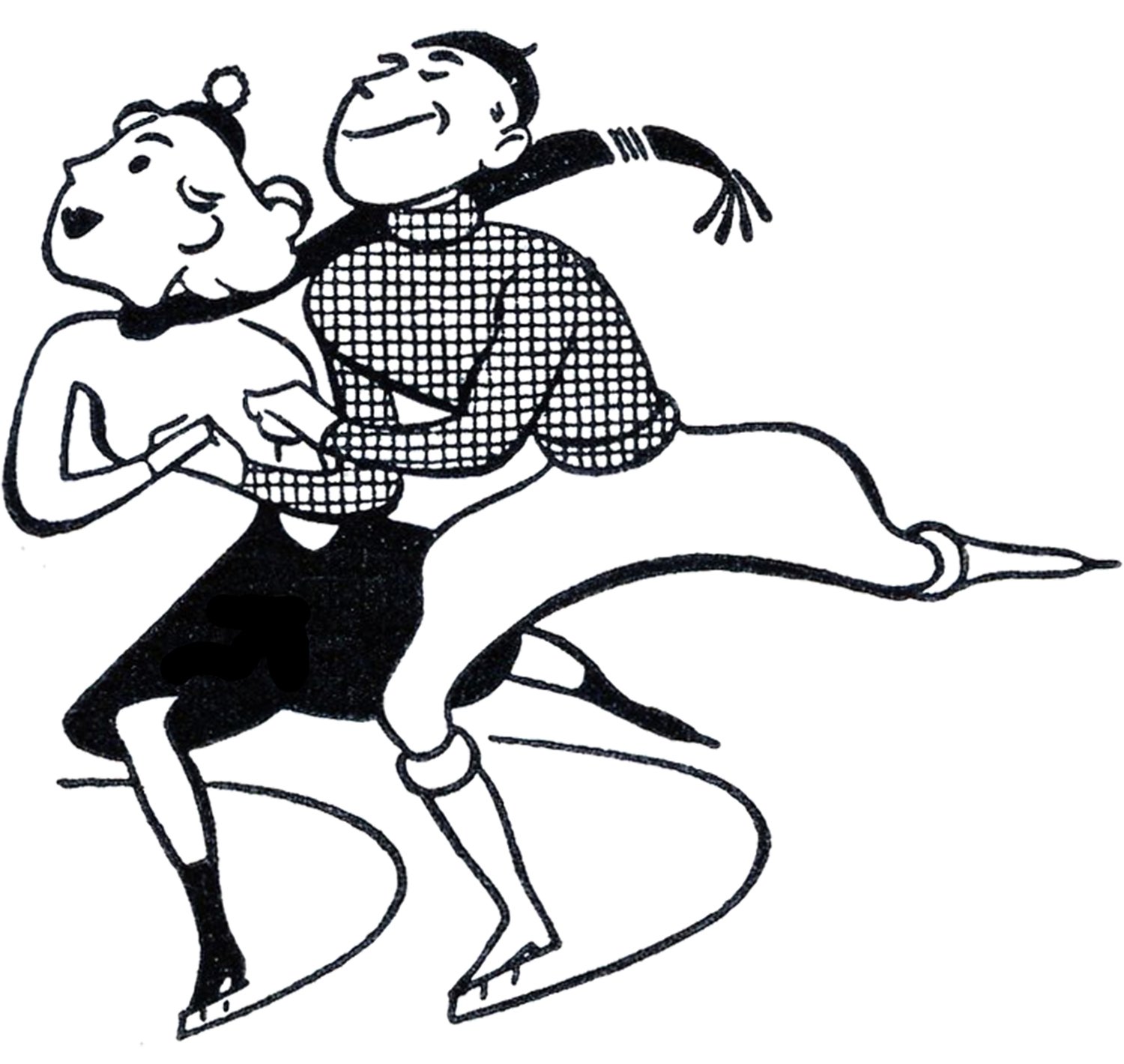 Figure skating clipart free