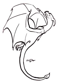 DeviantArt: More Like Furry Dragon Lineart by DracoFeathers - ClipArt